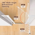 thumbnail image 5 of Pet Gate, DOMIPET 42'' Extra Tall Dog Gate, 29.5''-43'' Wide Pressure Mounted Pet Gate for Doorways & Stairs, White, 5 of 7
