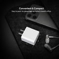 thumbnail image 6 of For Samsung Galaxy S23 FE 5G SM-S711 White 20W Fast Home Wall Travel Charger PD USB C & USB A - Wall Home Charger Only, 6 of 7