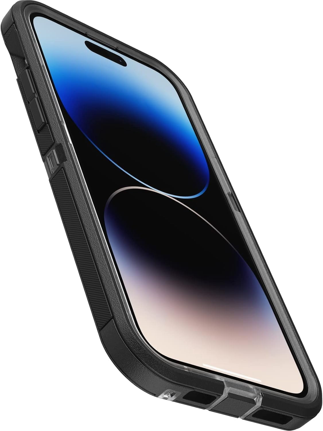 OtterBox iPhone 14 Pro Max (Only) Defender Series XT Clear Case, Black Crystal (Clear/Black), Holster Clip Included, Screenless - Rugged, Snaps to MagSafe, Lanyard Attachment, Non-Retail Packaging