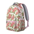 thumbnail image 2 of Boho Floral Print Students Backpack Durable and Adjustable School Bag with Artistic Sunflower and Daisy Pattern, Perfect for Student and Student, School and Travel, 2 of 5
