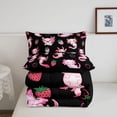 thumbnail image 5 of Manfei Magical Axolotl Full Size Comforter Sets,Watercolor Animals Pattern Bedding Comforter Set,Black Reversible,3pcs,1 Comforter and 2 Pillowcases, 5 of 7