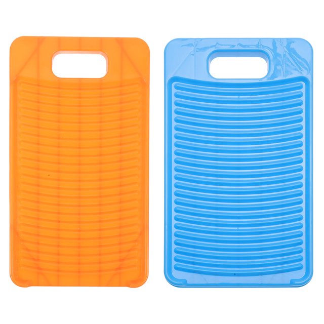 Shisuyan 2pcs Hangable Nonslip Wash Board Plastic Washboard Convenient Clothing Cleaning Washboard