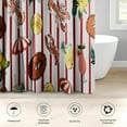 thumbnail image 3 of 4 Pcs Bathroom Sets with Shower Curtain and Rugs, Farm Tractor Cow Chicken, Bathroom Decor Pig Bull Turkey Sunflower Shower Curtain Sets for Bathroom Decor, 3 of 4