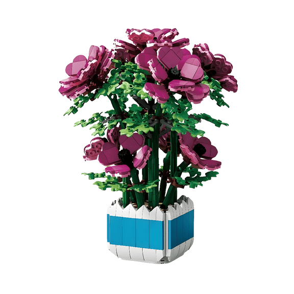 Perennial Potted Flowers Plant Home Decoration Building compatible with LEGO Flower Blocks Bricks Display or Toy Great Gift for Adults - 800  Pieces