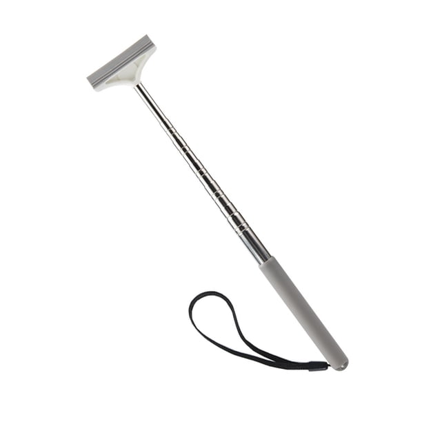Limpiador de espejos laterales genérico, práctico y resistente al desgaste, accesorio portátil para coche. Gris claro