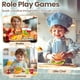 thumbnail image 4 of Set de juego de comida rápida de madera Buyger Pretend Toys para más de 3 años, 4 of 7