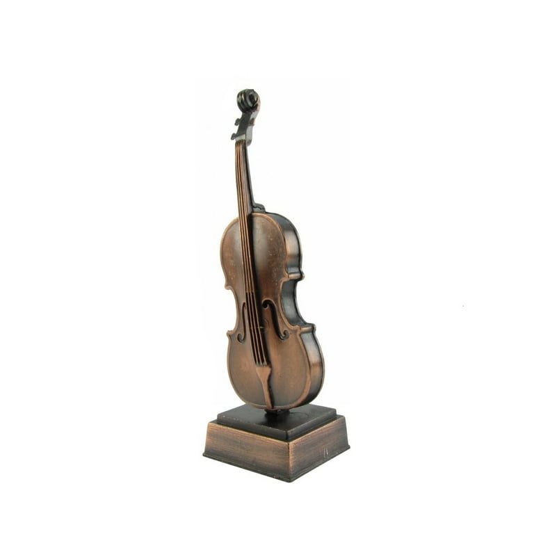 Miniature Metal Violin Instrument Desk Accessory