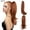 Copper Red, variant on Nvzi Ponytail Wig, 1 Pcs DarkBrown/Caramel Blonde Wig Ponytail, 45.72CM-55.88CM Length Heat-Resistant Synthetic Wig, Natural-Looking Ponytail Wig for Daily & Special Occasions,