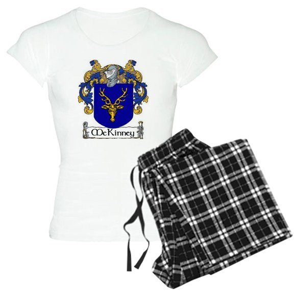 CafePress - Mckinney Coat Of Arms Women's Light Pajamas - Women's Short Sleeve Print T-Shirt and Pants Light Cotton Pajama Set