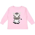 thumbnail image 3 of Inktastic Cute Zebra, Safari Animals, Jungle Animals, Wild Animals Boys or Girls Long Sleeve Toddler T-Shirt, 3 of 5