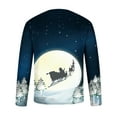 thumbnail image 5 of Camisas de Navidad Para Hombres Tops de Cuello Redondo Jersey de Manga Corta Casual Camiseta Con Estampado Realista Impreso en 3D Odeerbi ODB195203, 5 of 5