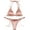 Pink, variant on Women’s Triangle Bikini Set Halter Two Piece Swimsuit Solid Color Sexy String Mini Bikini Lingerie Bathing Suit