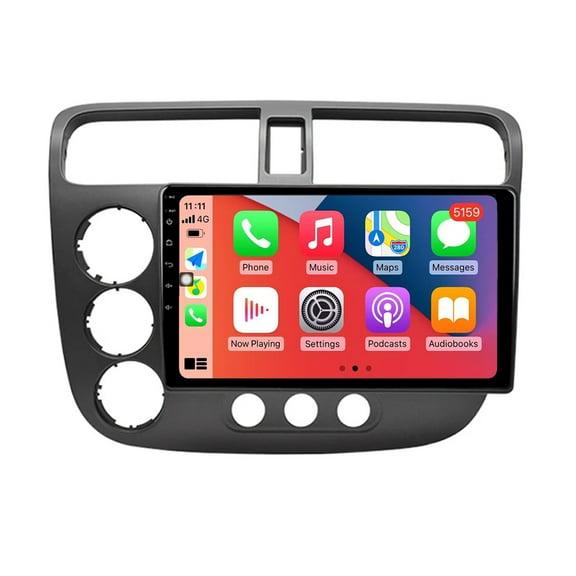 RoverOne Car Stereo CarPlay Android Auto for Honda Civic 2000 - 2006 GPS Navigation Bluetooth DSP Touch Screen Multimedia Video Player