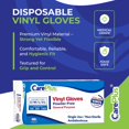 thumbnail image 2 of Guantes CARE PLUS de vinilo sin látex, talla grande, 100 unidades, 2 of 9