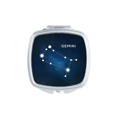 thumbnail image 1 of Geni Constellation Zodiac Sign Square Mirror Portable Compact Pocket Makeup Double Sided Glass, 1 of 3