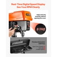 thumbnail image 3 of VEVOR 10-Inch Benchtop Drill Press, 5 Amp, 0.8 HP 600W Bench Drill Press, 530-3140 RPM Variable Speed, 0-45° Tilting Worktable, with Laser and LED Work Light, Tabletop Drilling Machine, for Wood Metal, 3 of 9