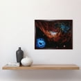 thumbnail image 2 of Hubble Space Telescope Image Cosmic Reef Red And Blue Nebula Cosmic Starbirth Interstellar Gas Satellite Galaxy Art Print Framed Poster Wall Decor 12x16 inch, 2 of 5
