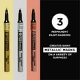 thumbnail image 2 of Sakura Pen-Touch Paint Markers - Permanent Marker Pen - Assorted Metallic Colors - Fine Tip Size - 3 Pack, 2 of 7