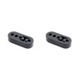 thumbnail image 2 of stanreset Car Muffler Exhaust Bracket Hanger Universal Modified Polyurethane Mount Red 4 Holes Insulators Spare Parts Black 2Set, 2 of 6
