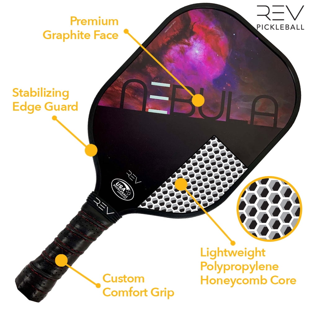 REV Pickleball Paddles - Pickleball Racket - Honeycomb Core - Orion