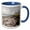 Blue/White, variant on 3drose, Seattle, Washington, the Discovery Park Lighthouse - Us48 Mwr0029 - Micah Wright, 11oz Two-tone Blue Mug