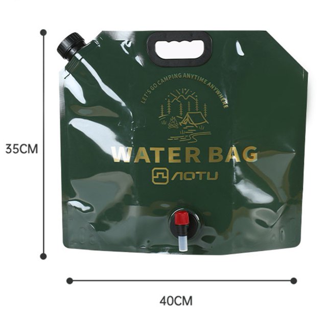 Mosiee Sac d'Eau Extérieur 9L : Solution d'Hydratation Portable, Pliable et de Qualité Alimentaire!