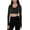 Black, variant on Long Sleeve Crop Tops for Women Workout Tee Built in Bra Cream Feeling Athletic Mild Support U Neck Cropped Shirts