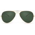 thumbnail image 2 of FEISEDY Polarized Aviator Sunglasses for Men Women Mirrored Lenses Metal Classic B2610, 2 of 14