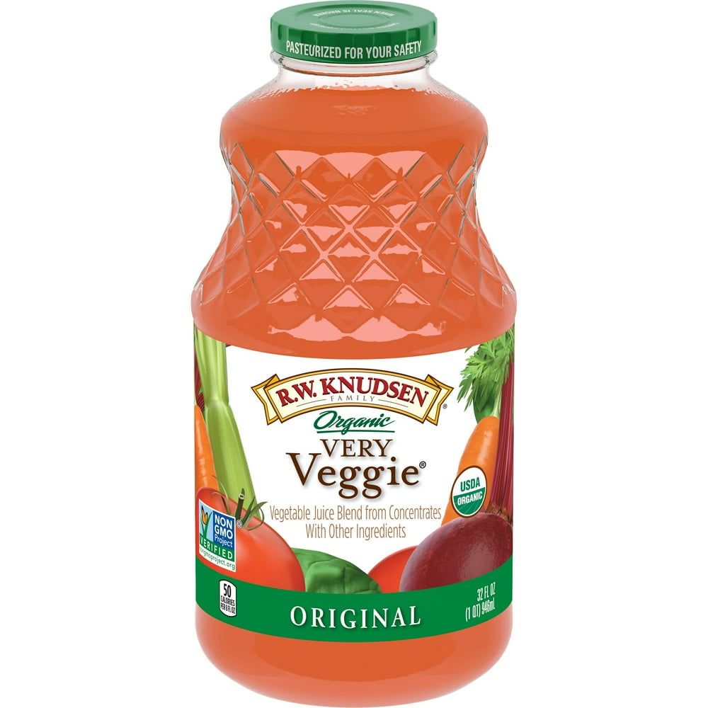 R.W. Knudsen Family Organic Very Veggie Juice, Original, 32Fluid Ounce
