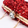thumbnail image 3 of Pochette pour Femmes à Paillettes - Sac Bandoulière de Soirée avec Sangle à Chaîne, 3 of 6