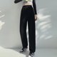 thumbnail image 5 of Pantalones deportivos para mujer, combinables, estilo japonés, nuevos y elegantes, con cordón hasta los tobillos, informales, sueltos y sencillos para otoño., 5 of 6