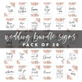thumbnail image 5 of Koyal Wholesale Coral Florals Wedding Signs Bundle Set for Ceremony, Reception Decor Signage, 8.5 x 11", 30-Pack, 5 of 5