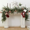 thumbnail image 1 of 1Pcs Artificial Norfolk Garlands Real Winter Garland Green Artificial Garland Table Mantle Wall Indoor Outdoor, 1 of 8
