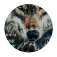 thumbnail image 4 of WYYP Wolf Quotes Furry Art Round Tablecloth 100% Polyester Outdoor Fitted White, 4 of 8