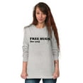 thumbnail image 3 of Free Hugs for Cats Crazy Kitty Lady Long Sleeve TShirt Men Women Brisco Brands S, 3 of 6