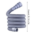 thumbnail image 3 of Collapsible Rv Sewer Hose, Flexible 6.5 Foot Durable Rubber End Rv Waste Water Drain Hose with Adjustable Adapter for Rv Camping, Gray, 1 Pack, 3 of 7