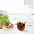 thumbnail image 5 of NISHUNA 1 Set Wooden Sugar Jar with Lid and Spoon Small Salt Container for Kitchen, 5 of 5