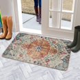 thumbnail image 5 of Bohemian Orange Ethnic Design Rug Welcome Doormat for Indoor/Outdoor Entrance Bohemian Orange Ethnic Design Rug Decoration Door Mat Kitchen Door Mat Bedroom Doormat 17x30 Inch, 5 of 6