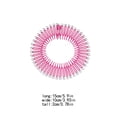 thumbnail image 3 of Full Circular Tooth Interlocking Stretch Comb Flexible Comb Crystal Circle Combs Hairband Holder Head Band Banquet Hairstyling Rose Red, 3 of 5