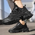 thumbnail image 6 of Men's Fashion Sneakers - Geometric Pattern, Breathable Fabric Upper, MD Sole, EVA Insole, Low Top Casual Street Sports Shoes for All-Season Running & Daily Wear, Daily Wear Shoes, 6 of 9