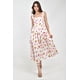 thumbnail image 5 of Vestido midi estampado cerezas Roman Fashion /Juvenil, 14762 (Blanco) blanco G, 5 of 5