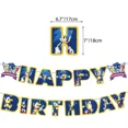 thumbnail image 5 of Juego sorpresa Sonic Kid fiesta de cumpleaños familiar suministros desechables pancarta colgante para pastel globos de bandera Sonic Set decoración de cumpleaños, 5 of 5