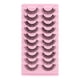 thumbnail image 2 of 10 pares de pestañas rusas  pestañas accesorios efecto esponjoso Pares F-10 jinwen  Kits de pestañas postizas, 2 of 8