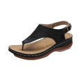 thumbnail image 2 of Willtoo Womens Orthopedic Sandals Arch Support Summer Flat Sandals Lightweight Non Slip Slip on Work Shoes Comfort 2026 New Orthopedic Shoes, 2 of 5