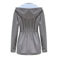 thumbnail image 7 of Niaviben Windbreaker for Women Womens Windbreaker Jacket with Hood Warm Jackets for Women Womens Jackets Women's Jacket Womens Trench Coat Womens Winter Jacket Gray S, 7 of 7