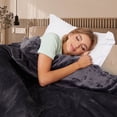thumbnail image 4 of GONUES Heated Throw Blanket 50"x 60" Soft Warm Flannel Electric Blanket with 4 Heating Levels & 3 Hours Auto Shut off, Machine Washable for Sofa & Office - Dark Grey, 4 of 7