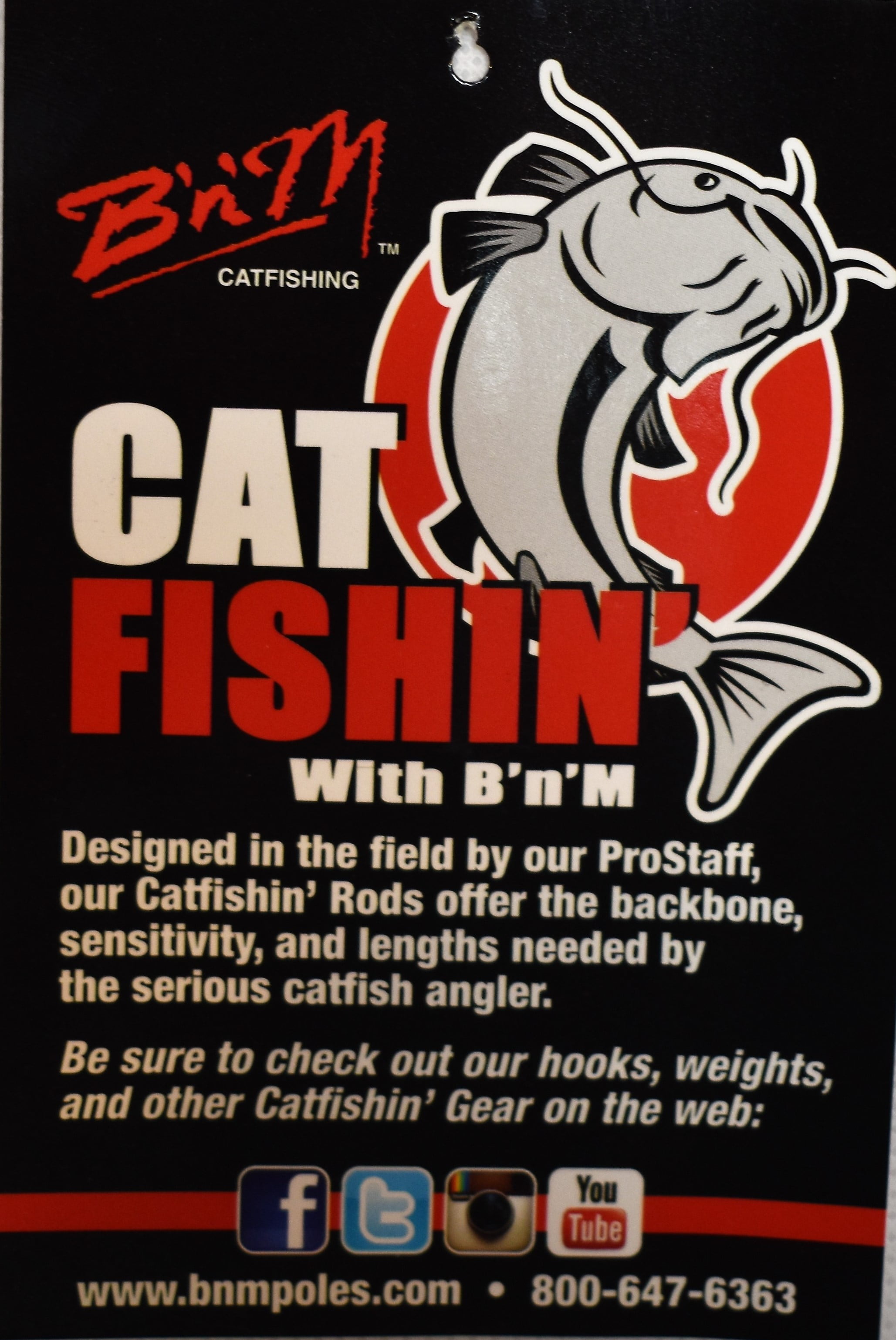 B'n'M Pole Company Silver Cat Catfish Series Rod 7 Ft. 2 Piece Spinning