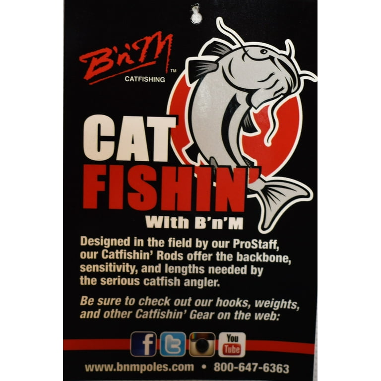 B'n'M Pole Company Silver Cat Catfish Series Rod 7 Ft. 2 Piece