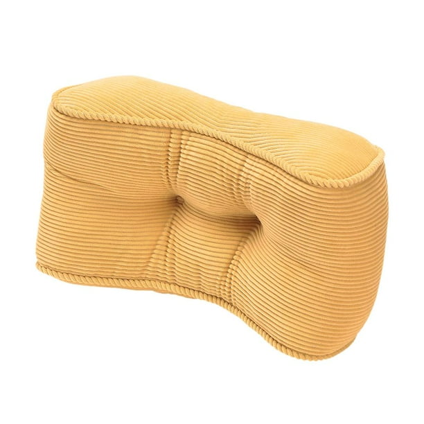 Corduroy Lumbar Respaldo Cojín Cintura Almohada Oficina Hogar Coche Silla Amarillo Sunnimix almohada de apoyo lumbar