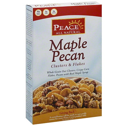 Peace Cereal Maple Pecan Clusters & Flakes Cereal, 11 oz (Pack of 6